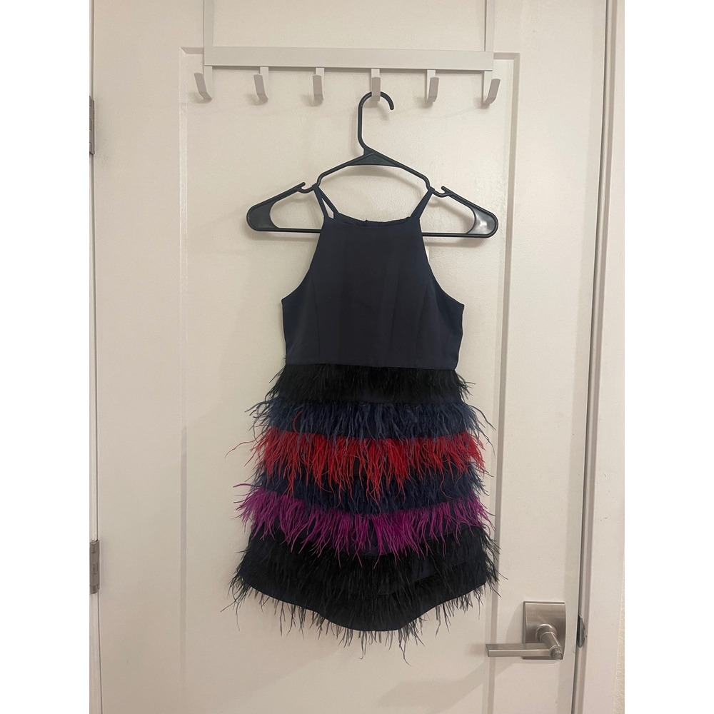 Milly‎ Minis NWT Girls Feather Dress Wedding Formal Event Dance Party